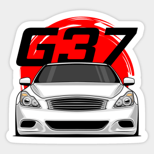 Front White G37 JDM Sticker